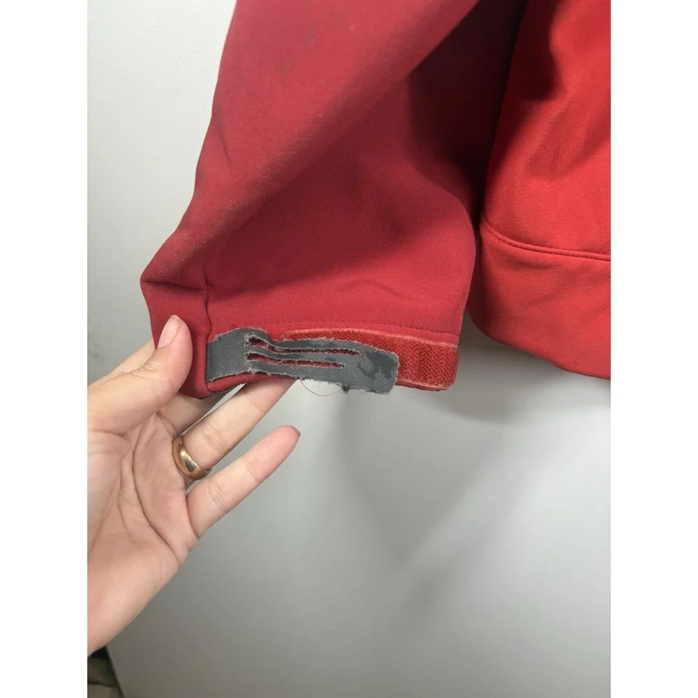The North Face Apex Softshell Red Mens XXL Windproof Full‎ Zip Hiking Jacket